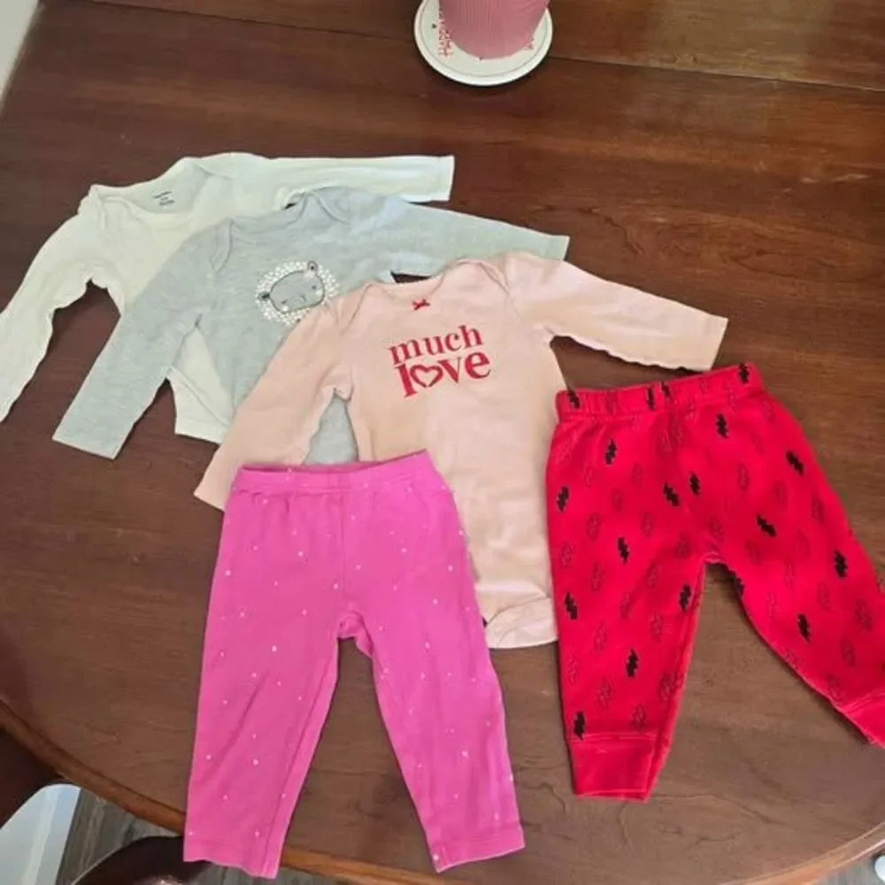 6-9 Month Girl Clothes Winter/Fall Lot 5 Pieces
